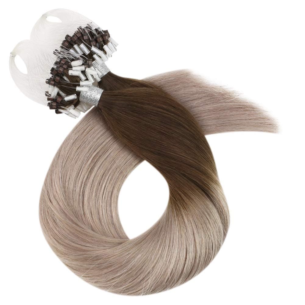 Extensii Microring Black Collection Ombre #7/Silver