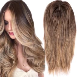 Peruca partiala Saten Deschis/Blond Natural