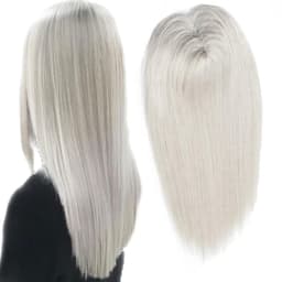 Peruca partiala Light Grey