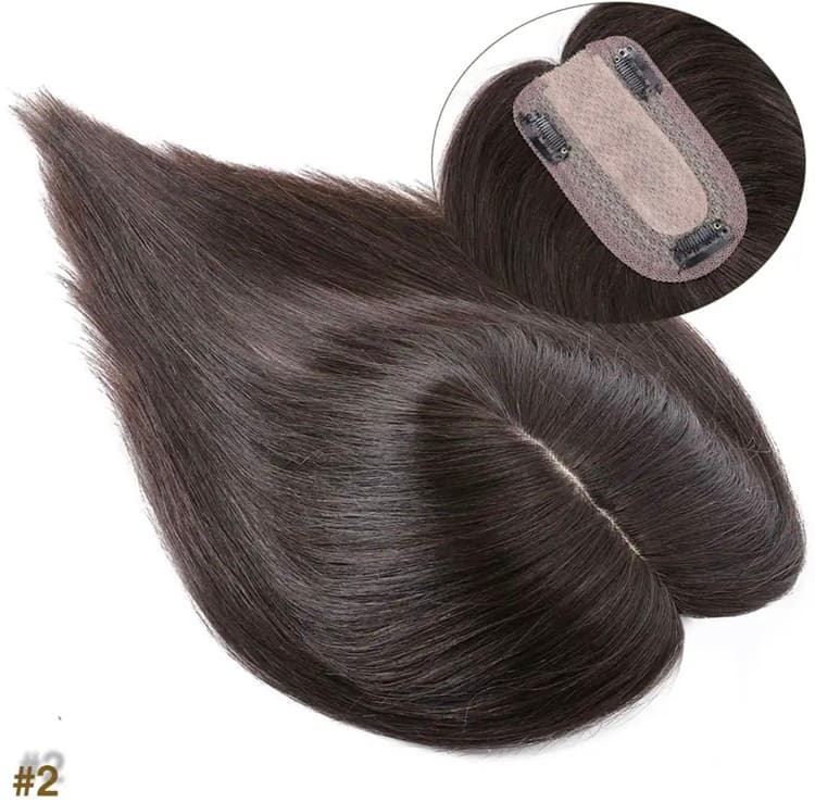 Peruca partiala Saten Inchis