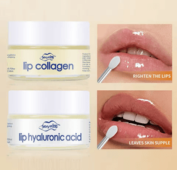 Hyaluronic acid lip mask for plumping and hydration.