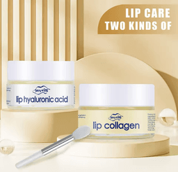 Hyaluronic acid lip mask for plumping and hydration.
