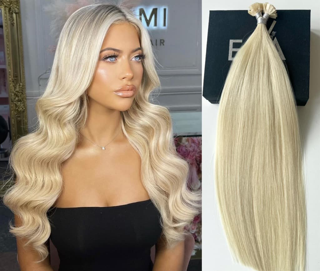 Extensii MICRO KERATINA Russian Hair Blond Deschis #60