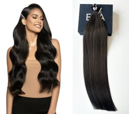 Extensii MICRO KERATINA Russian Hair Negru Natural #1B