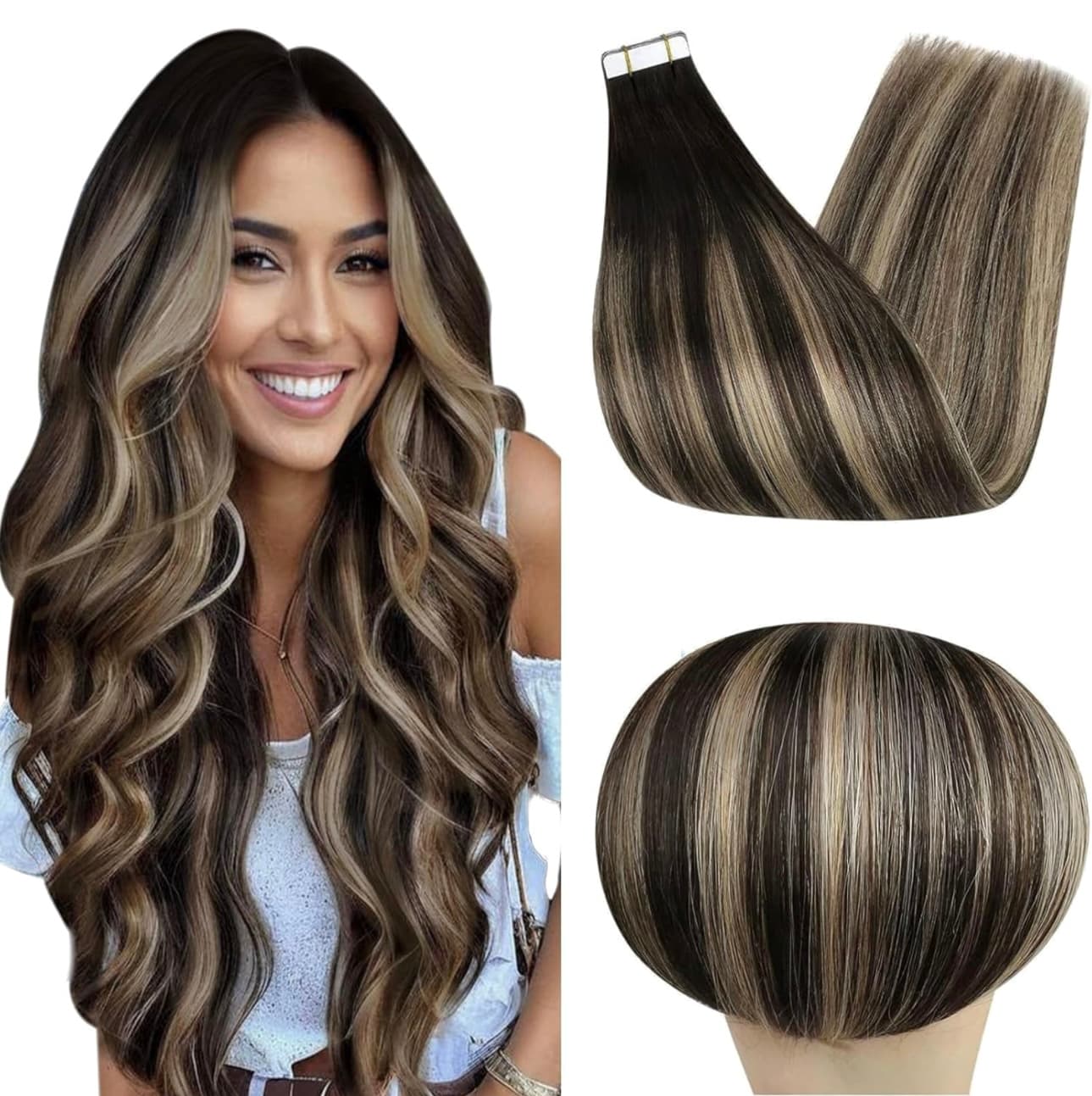 Extensii Tape In Luxe Balayage #2/ #19/#2