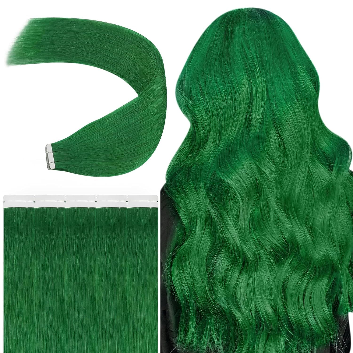 Extensii Tape In Luxe Verde