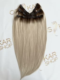 Volume braid Russian 6D Ombre Satin Natural/ Light Blonde #7/ #60A