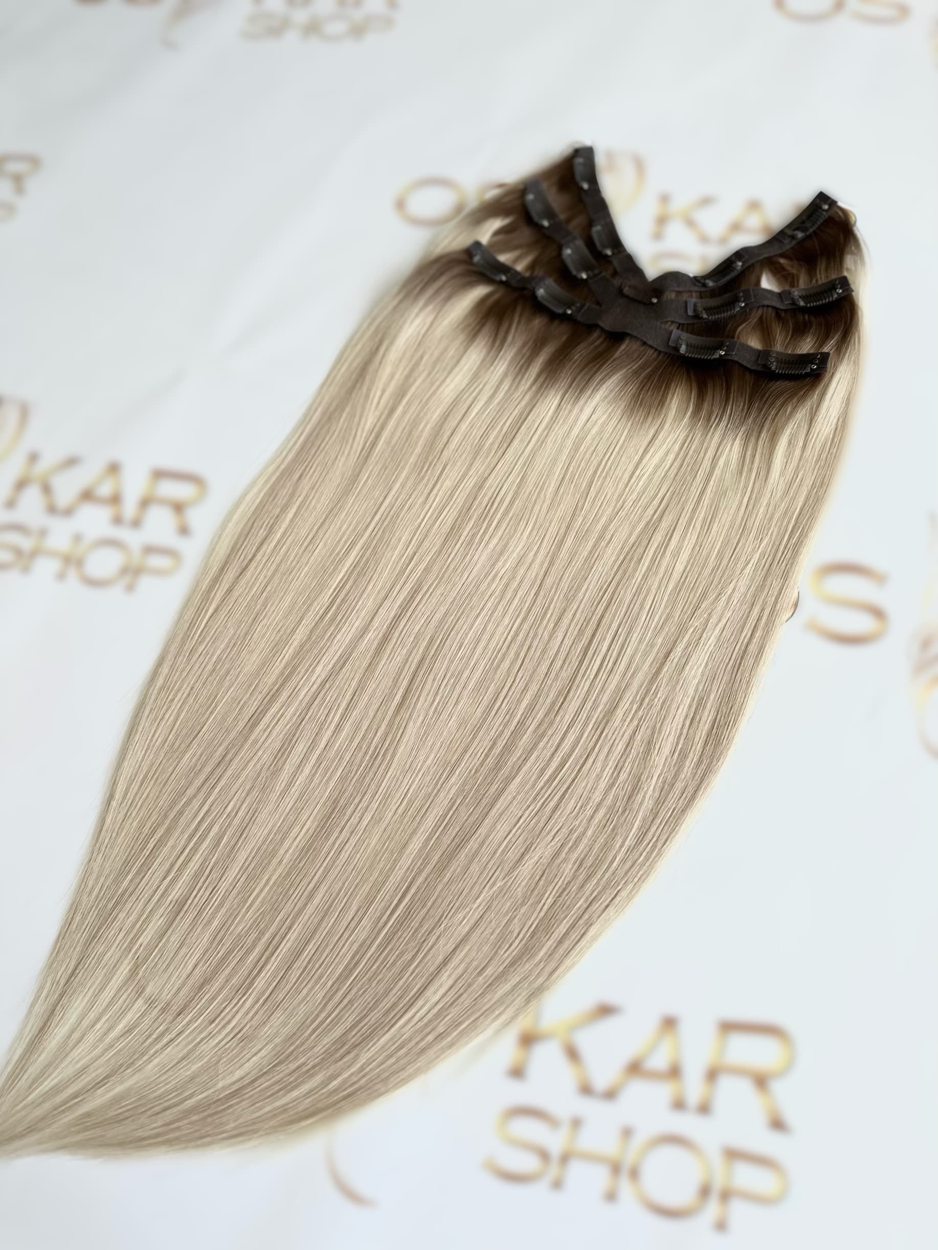 Volume braid Russian 6D Ombre Satin Natural/ Light Blonde #7/ #60A