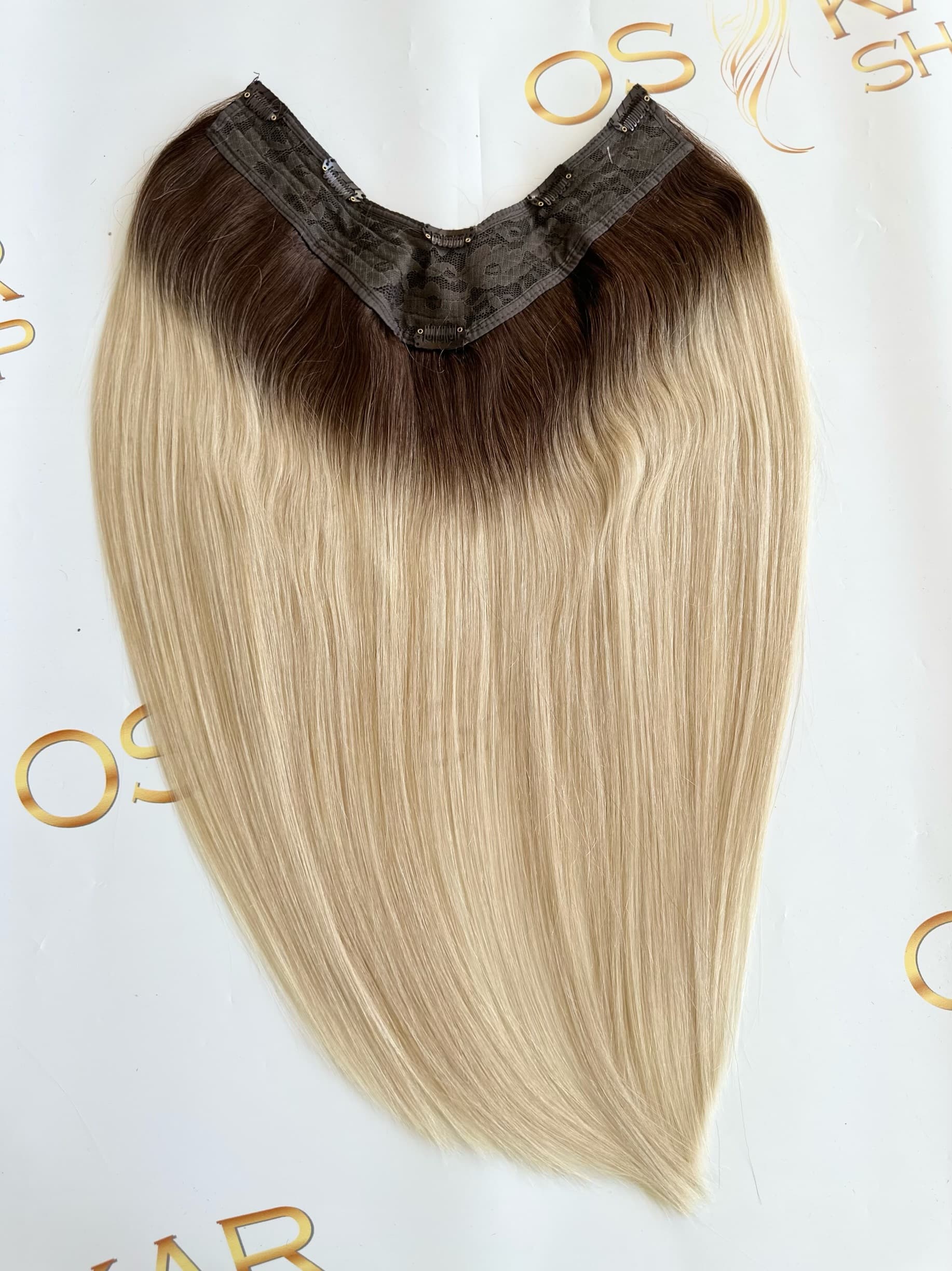 Trese de Par Natural V-Shape Diamond Ombre #2/#8