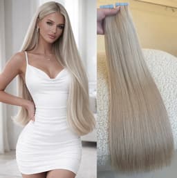 Tape-in Russian Hair DOUBLE TAPE Diamond SILVER Tape-in Russian Hair DOUBLE TAPE Diamond SILVER
