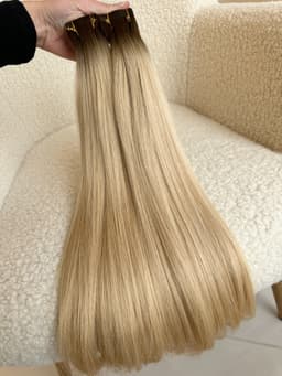 Tape-in Russian Hair DOUBLE TAPE Ombre Extensions #4/#18 Tape-in Russian Hair DOUBLE TAPE Ombre Extensions #4/#18