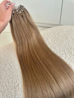 Microring Russian Hair Extensions #8 Hazelnut Blonde Microring Russian Hair Extensions #8 Hazelnut Blonde