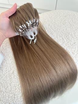 Microring Russian Hair Extensions #8 Hazelnut Blonde Microring Russian Hair Extensions #8 Hazelnut Blonde