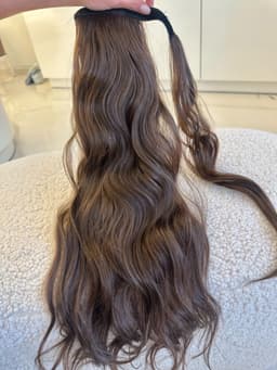 Synthetic Curly hair tail with magic tail P618/ 8# Synthetic Curly hair tail with magic tail P618/ 8#