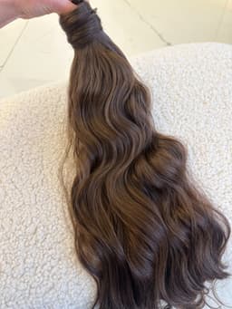 Synthetic Curly hair tail with magic tail P618/ 8# Synthetic Curly hair tail with magic tail P618/ 8#