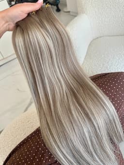 Tape-in Russian Hair DOUBLE TAPE Balayage #8/Silver/8 Tape-in Russian Hair DOUBLE TAPE Balayage #8/Silver/8