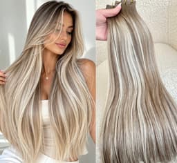 Tape-in Russian Hair DOUBLE TAPE Balayage #8/Silver/8 Tape-in Russian Hair DOUBLE TAPE Balayage #8/Silver/8