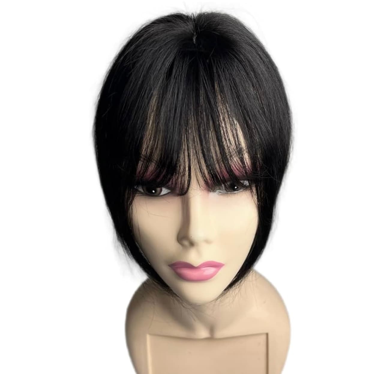 Black Partial wig with bangs #1 Black Partial wig with bangs #1