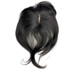 Partial wig with natural black bangs Partial wig with natural black bangs