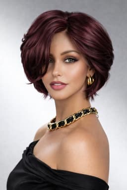 Burgundy Michelle natural hair Wig Burgundy Michelle natural hair Wig