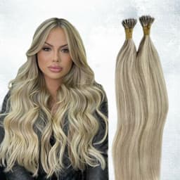 Extensii Nanoring Luxe Balayage #18/#60 Extensii Nanoring Luxe Balayage #18/#60