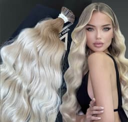 Extensii Cheratina Russian Hair Ombre #8/Silver Ondulat Extensii Cheratina Russian Hair Ombre #8/Silver Ondulat