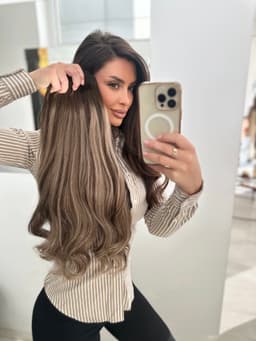 Extensii Clip-on White Platinum Balayage #4/#17/#4 Extensii Clip-on White Platinum Balayage #4/#17/#4