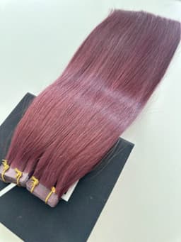Extensii Tape-in Russian Hair DOUBLE TAPE BURGUNDY Extensii Tape-in Russian Hair DOUBLE TAPE BURGUNDY