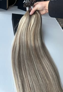 Extensii cheratina Luxe Balayage #8/SILVER/8 Extensii cheratina Luxe Balayage #8/SILVER/8