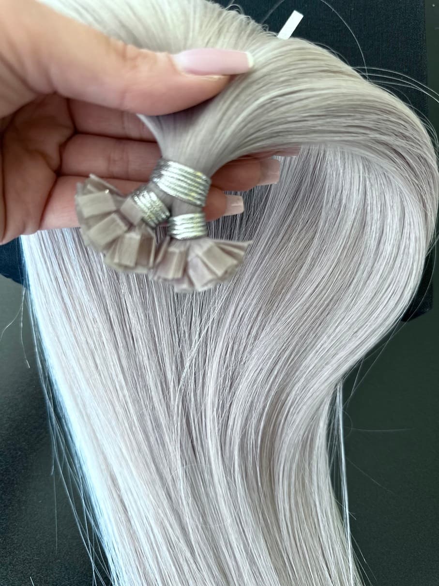 Extensii MICRO KERATINA Russian Hair Blond Grey Extensii MICRO KERATINA Russian Hair Blond Grey