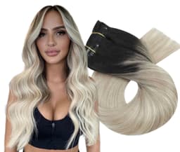 Extensii Clip-On Luxe Ombre #1B Light Grey Extensii Clip-On Luxe Ombre #1B Light Grey