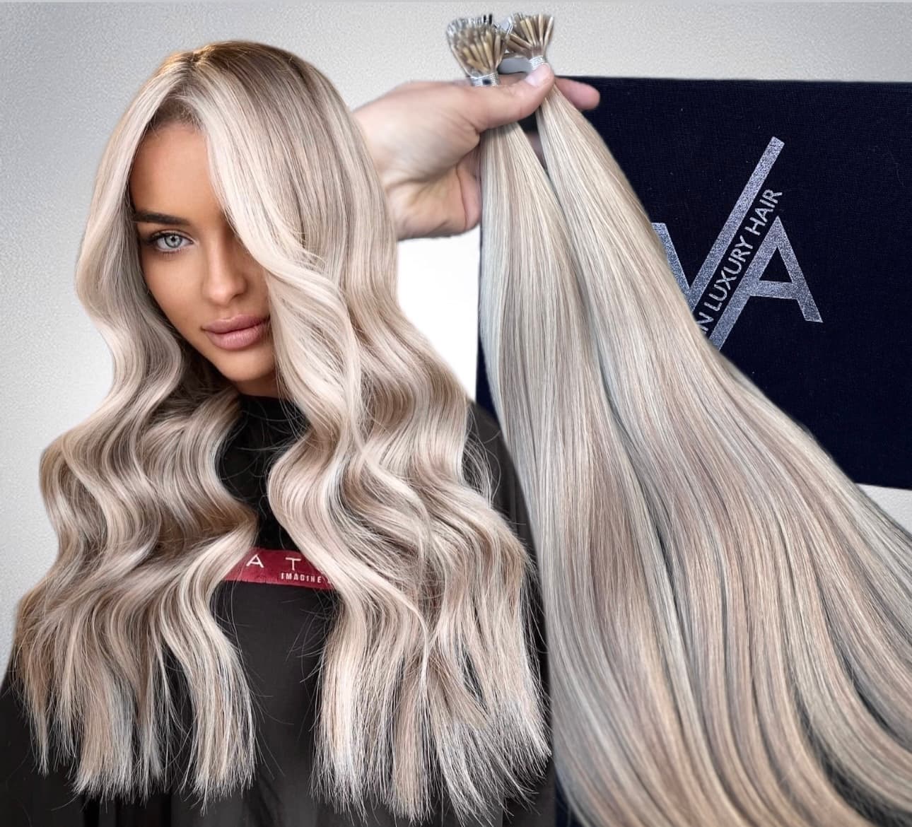 Extensii Nanoring Luxe Balayage #19/Silver Extensii Nanoring Luxe Balayage #19/Silver