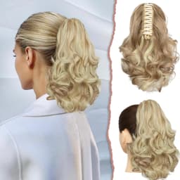 Cozi de Volum Ondulate Blond Natural Deschis Cozi de Volum Ondulate Blond Natural Deschis