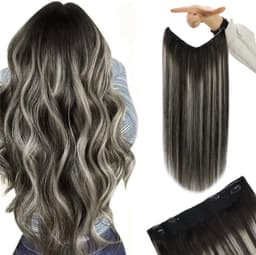 Extensii de Par Flip IN Luxe Ombre 1B Grey Extensii de Par Flip IN Luxe Ombre 1B Grey