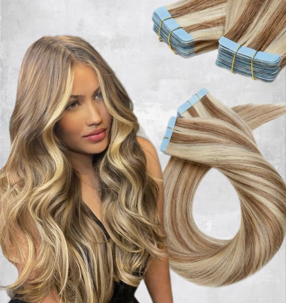 Extensii Tape In Luxe Balayage #7 #60 Extensii Tape In Luxe Balayage #7 #60