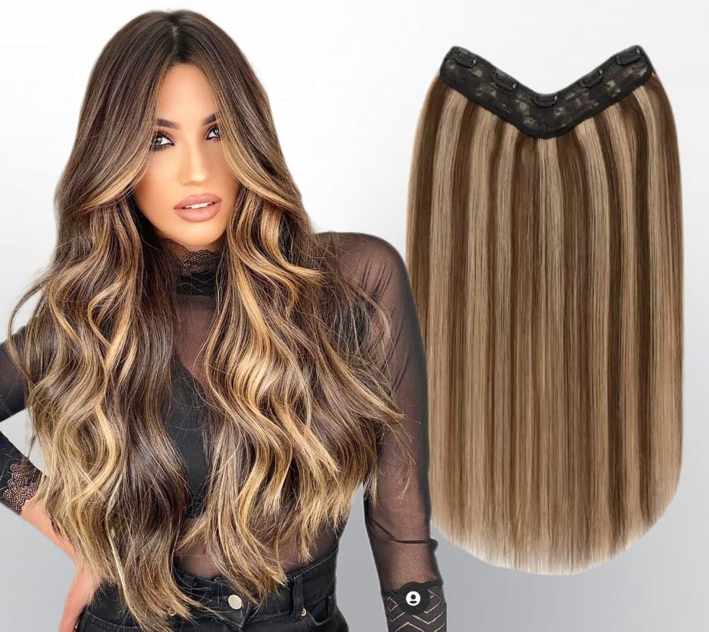 Trese de Par Natural V-Shape Luxe Balayage #6/#24 Trese de Par Natural V-Shape Luxe Balayage #6/#24