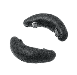 Set 3 bureti din par natural pentru coc Negru Set 3 bureti din par natural pentru coc Negru