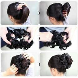 Coc Elegant Sintetic Negru Coc Elegant Sintetic Negru