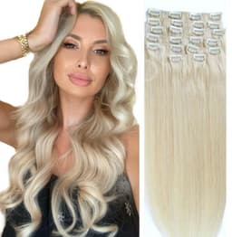 Extensii Clip-on White Platinum #60A Extensii Clip-on White Platinum #60A