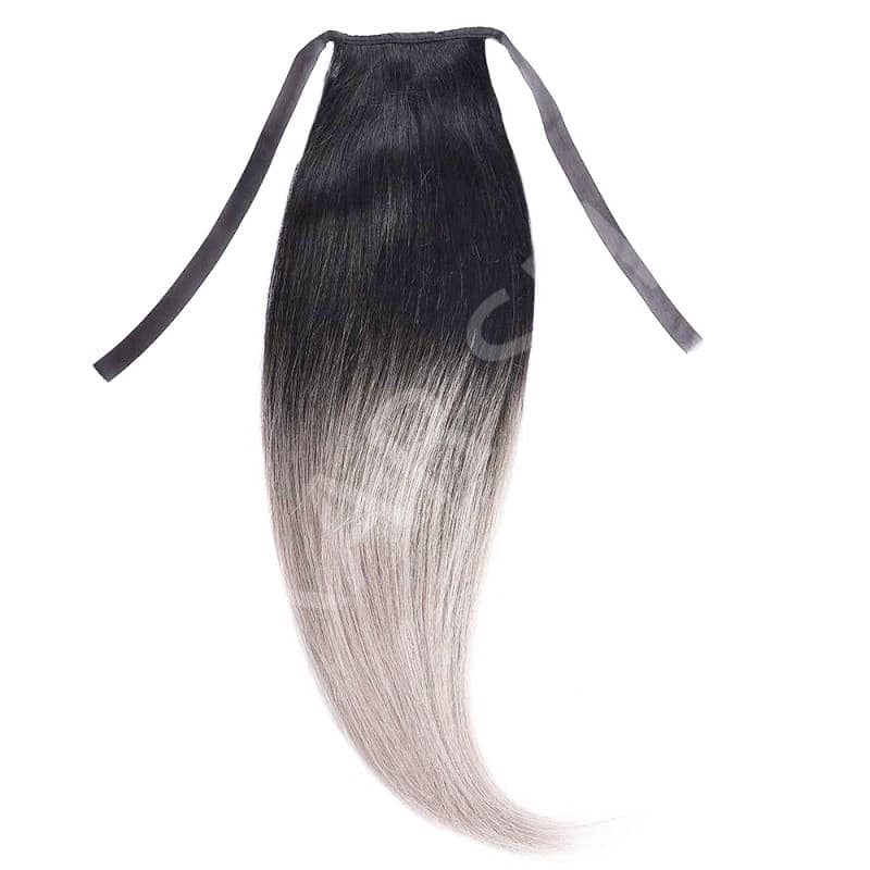 Coada de Par cu bentite Ombre #1B White Coada de Par cu bentite Ombre #1B White