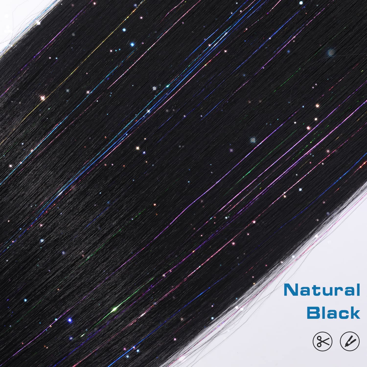 Coada de Par cu snur Dreapta Disco, 70 cm Coada de Par cu snur Dreapta Disco, 70 cm