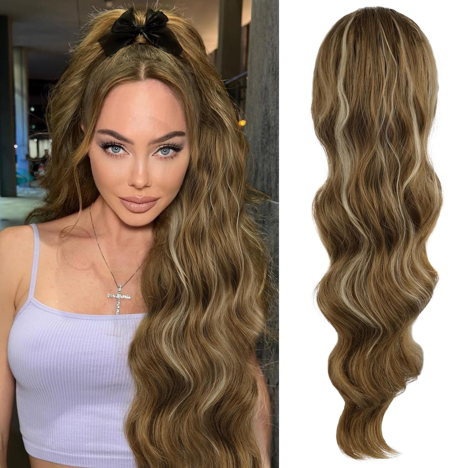 Coada de Par cu snur Saten Suvitat Soft, 70 cm Coada de Par cu snur Saten Suvitat Soft, 70 cm