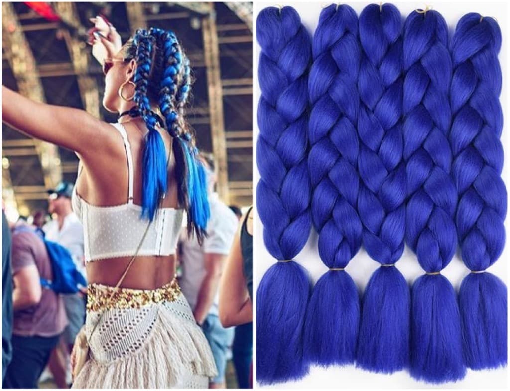 Braids Extensions Electric Blue Braids Extensions Electric Blue