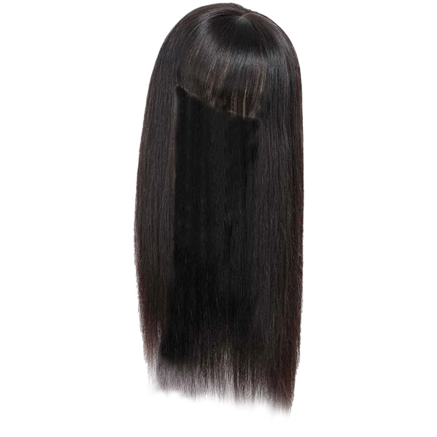 Peruca partiala cu breton negru natural #1B Peruca partiala cu breton negru natural #1B