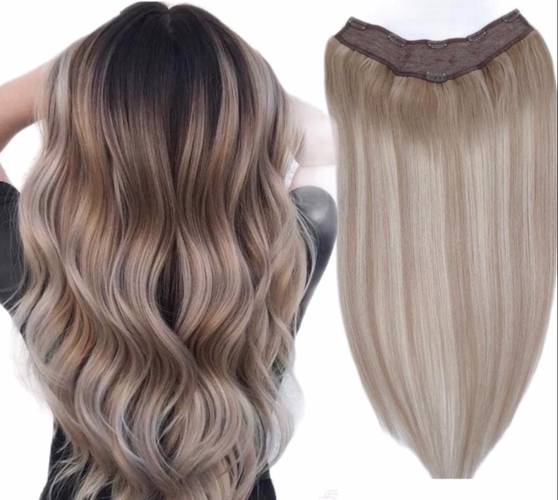 Trese de Par Natural V-Shape Diamond Balayage #9/Light Grey Trese de Par Natural V-Shape Diamond Balayage #9/Light Grey