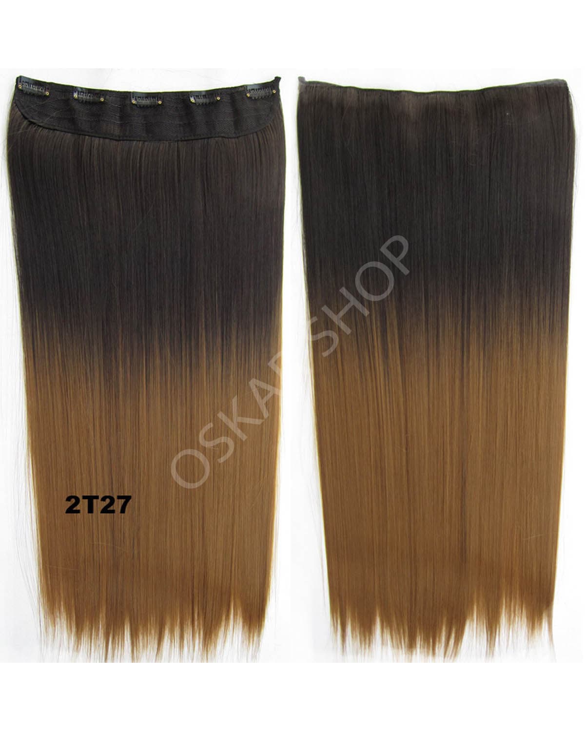 Trese Clip-On Drepte Sintetic Ombre #2 27 Trese Clip-On Drepte Sintetic Ombre #2 27