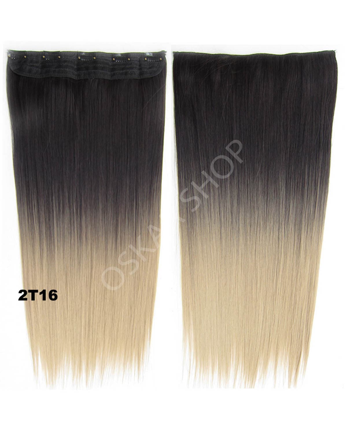 Trese Clip-On Drepte Sintetic Ombre #2 16 Trese Clip-On Drepte Sintetic Ombre #2 16