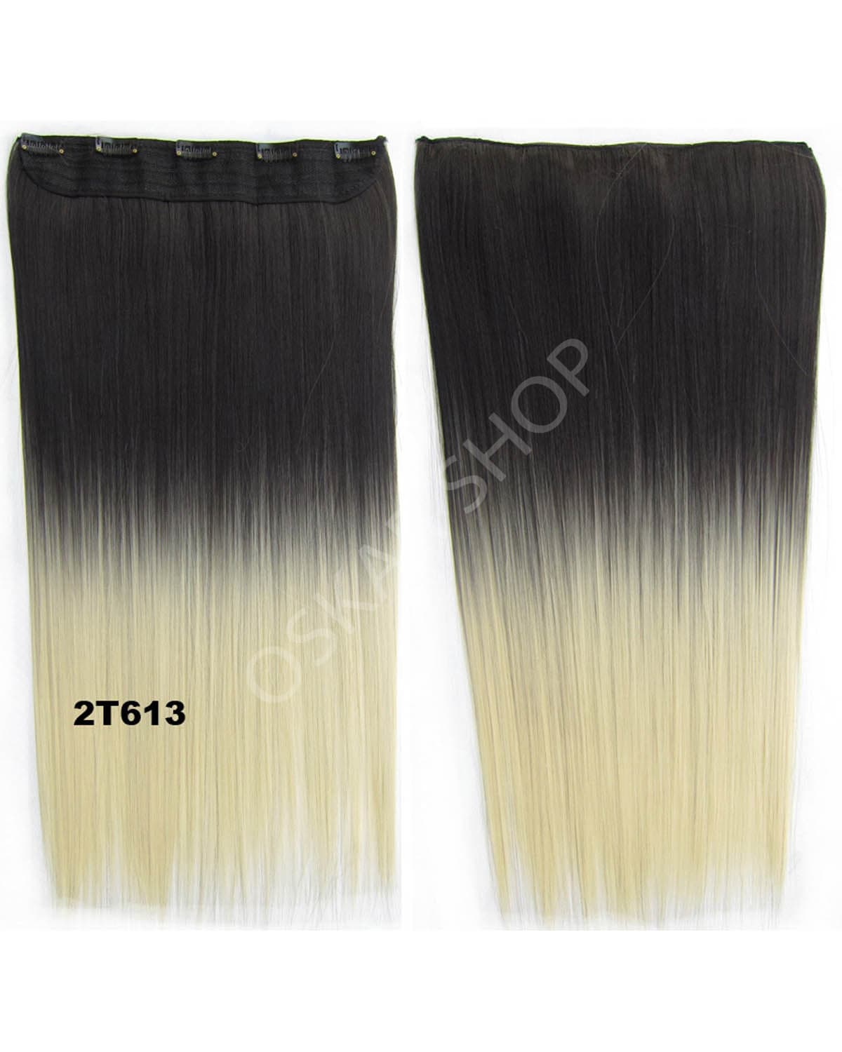 Trese Clip-On Drepte Sintetic Ombre #2 613 Trese Clip-On Drepte Sintetic Ombre #2 613